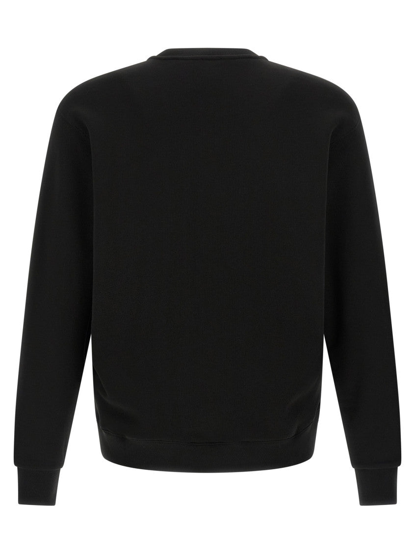 Black Crewneck Logo Print Sweatshirt 2