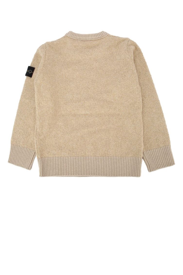 Kids Sand Beige Logo Sweatshirt 2