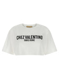 White Logo Cropped T-shirt 1