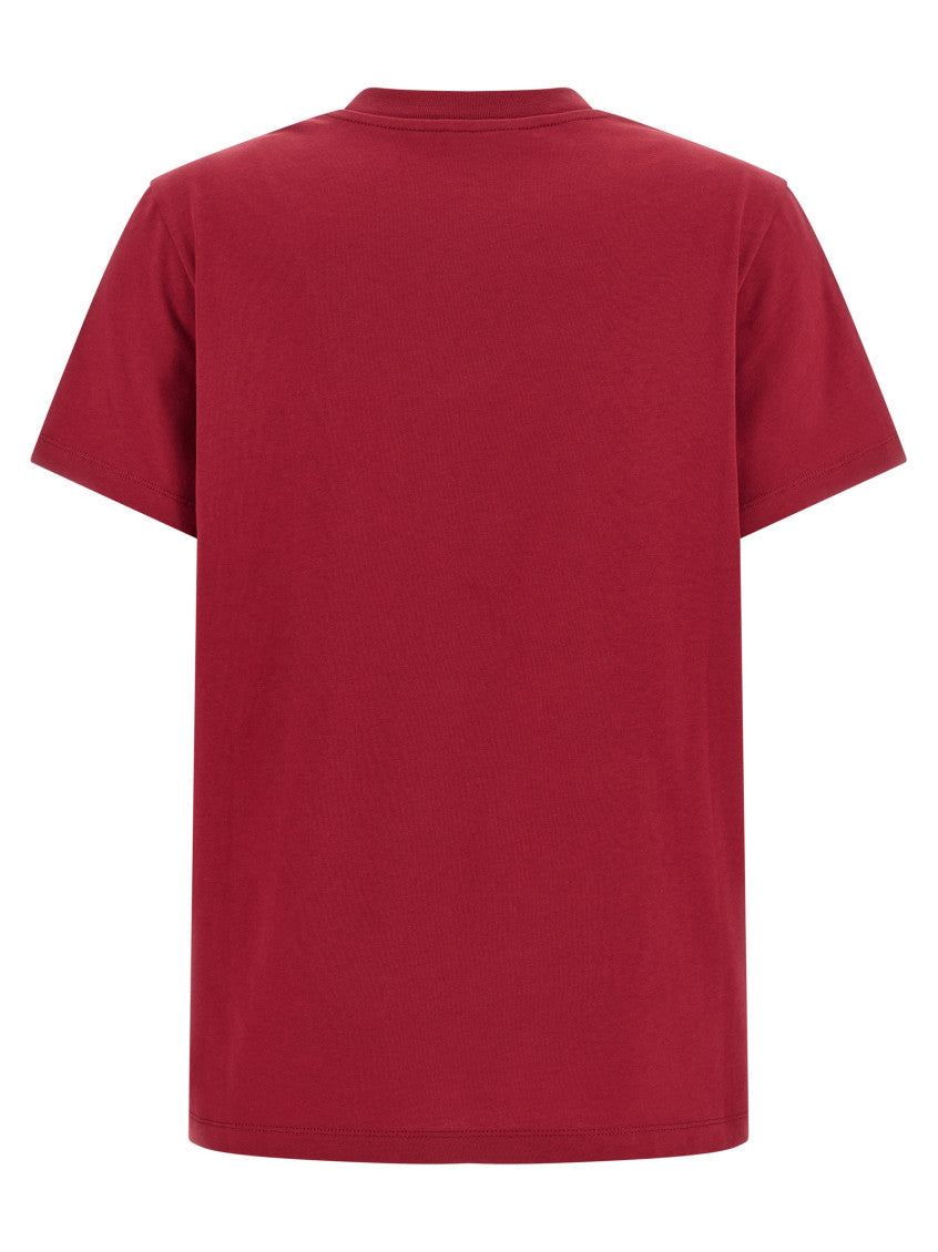 Red Logo Embroidery T-shirt 2