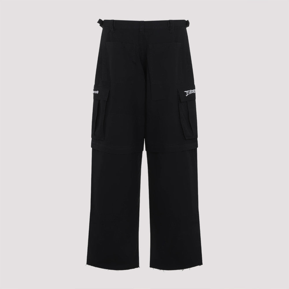 Black Intermission Cargo Cotton Pants 4