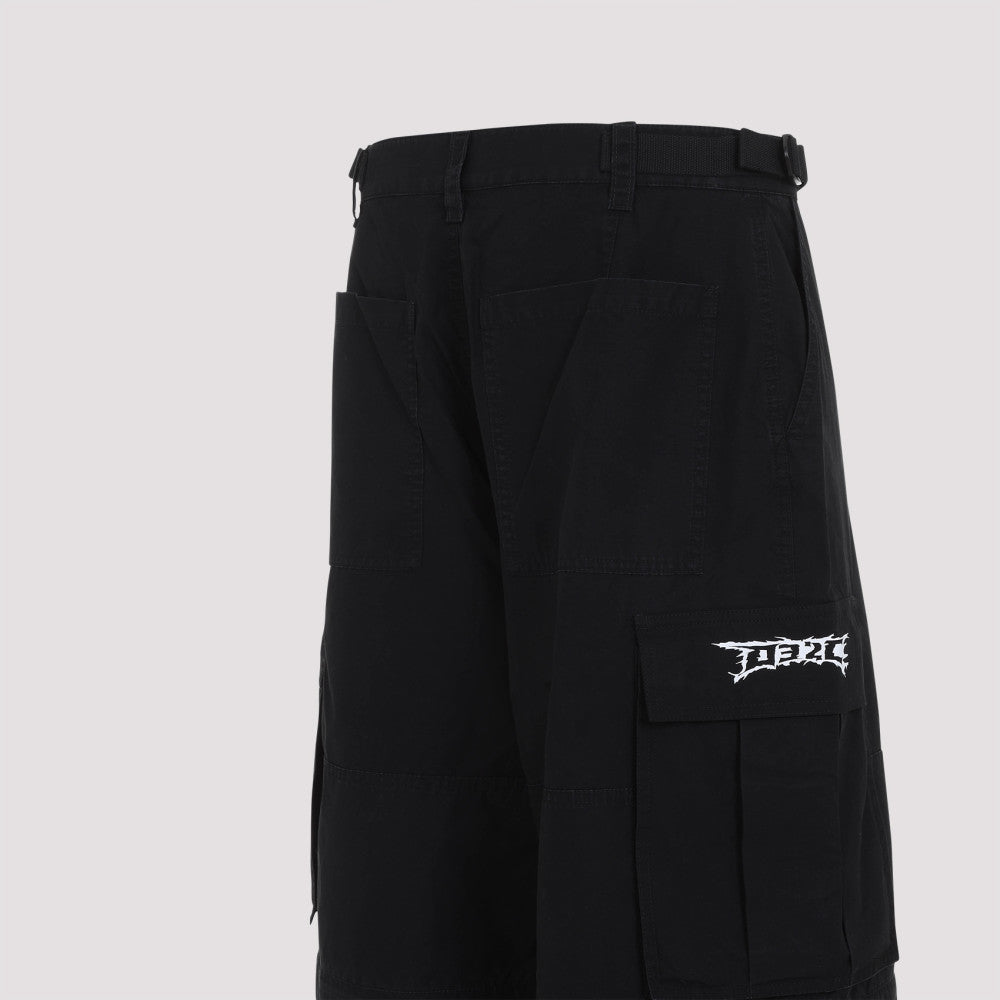 Black Intermission Cargo Cotton Pants 5