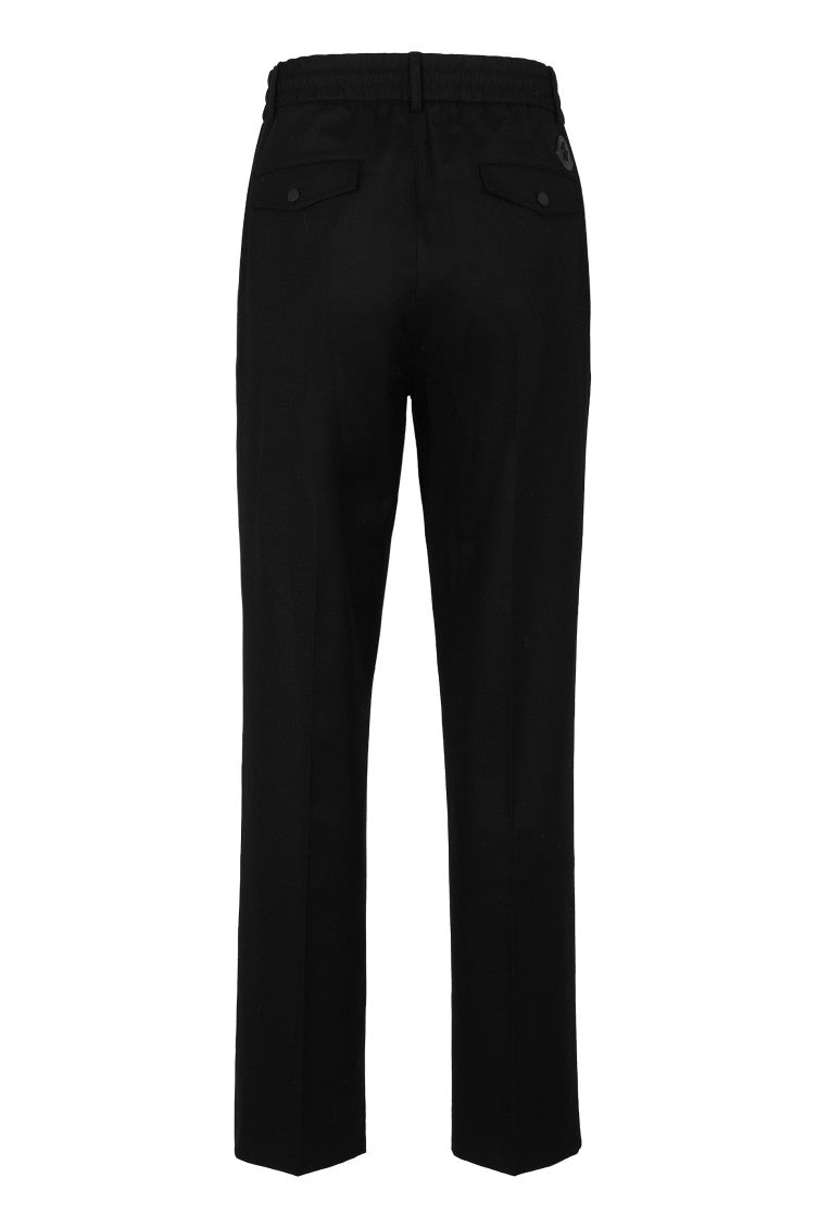 Black Tailored Fit Wool Pants 2