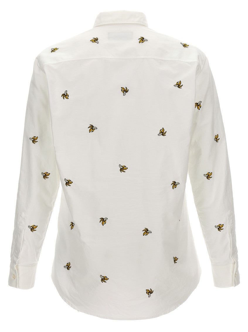 White Fruit Embroidery Shirt 2