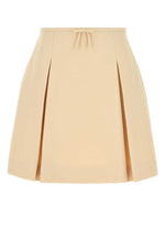 Cream crepe couture skirt 1