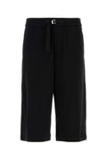 Black cotton bermuda shorts  1