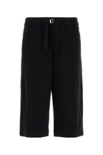 Black cotton bermuda shorts  1