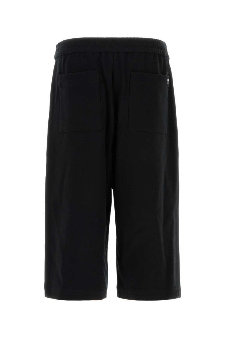 Black cotton bermuda shorts  2