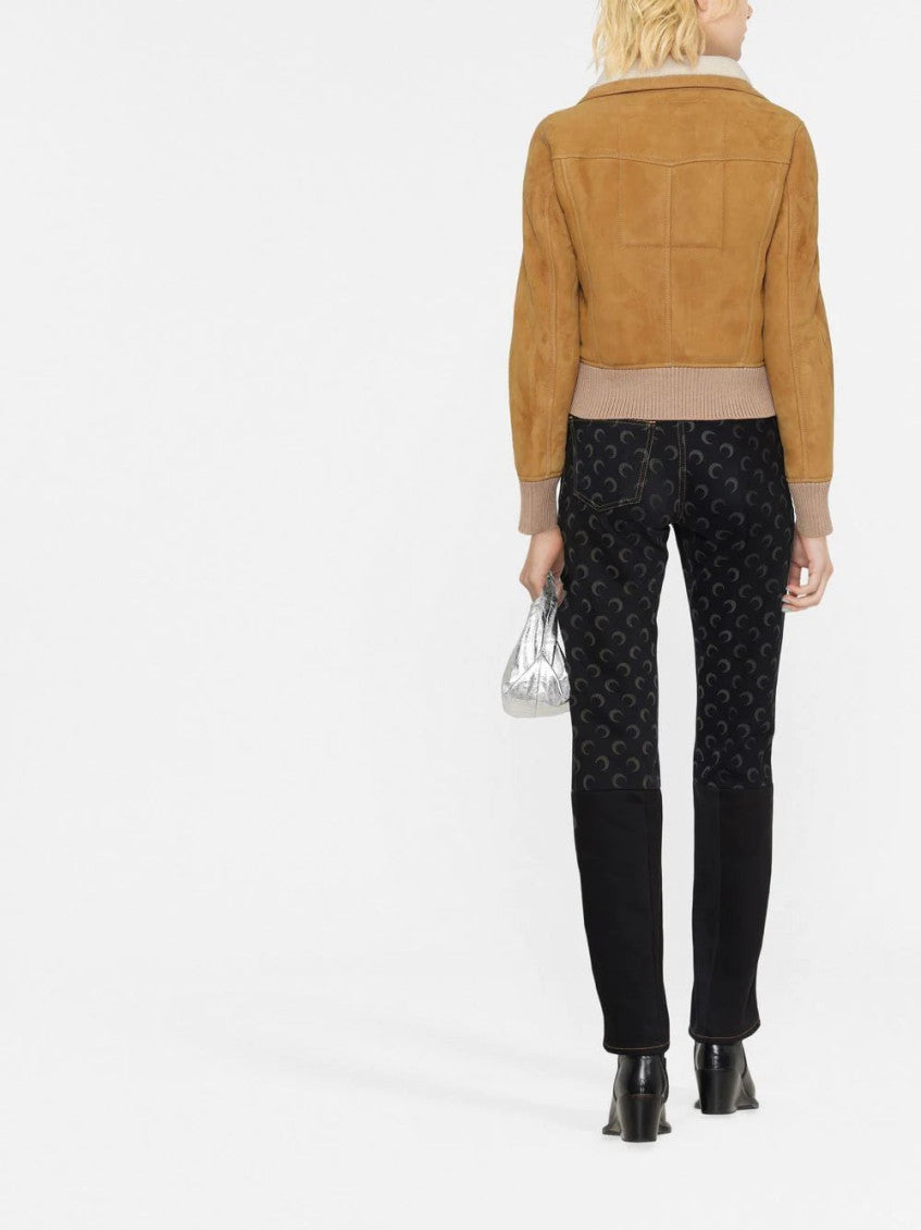 Light Brown Zipped-up Bomber Jacket 4