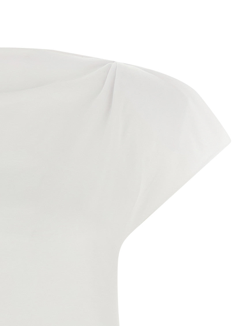 White Sebani padded asymmetric T-shirt 3