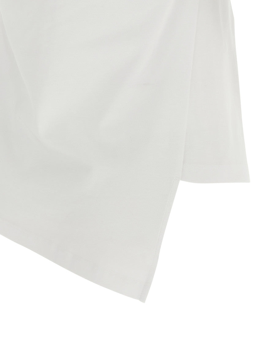 White Sebani padded asymmetric T-shirt 4