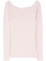 Light Pink Cotton Blend Sweater 1