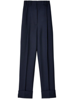 Navy Blue straight-leg trousers 1
