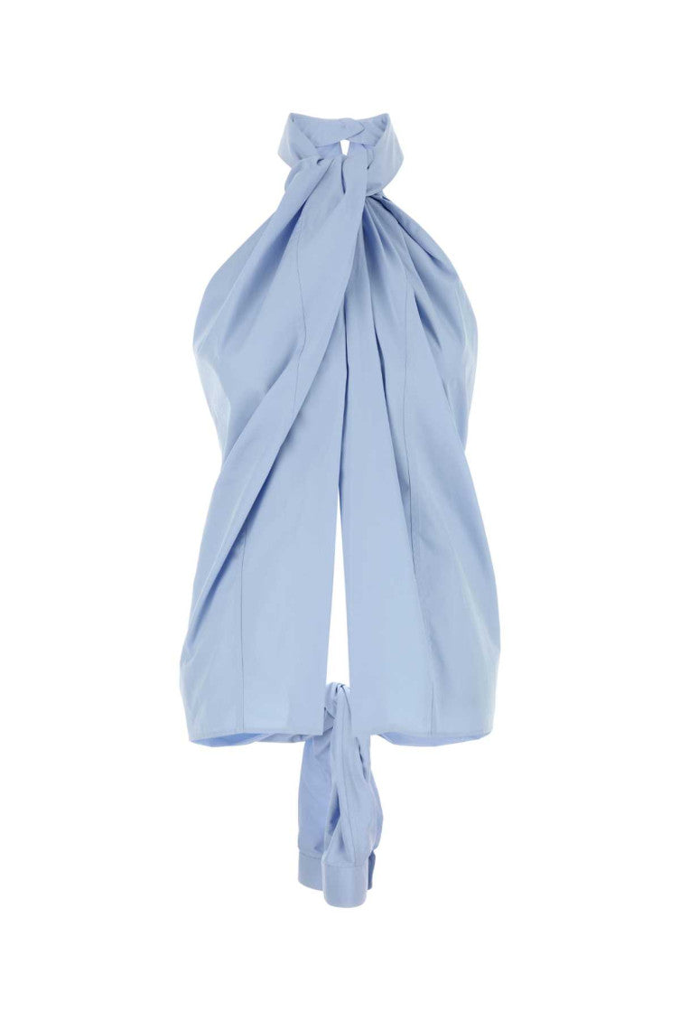 Light blue poplin top  1
