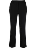 Black  Cropped Tailored Trousers 1