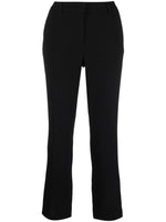 Black  Cropped Tailored Trousers 1