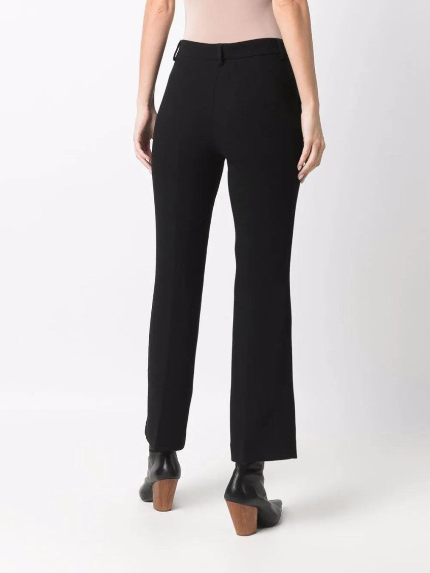Black  Cropped Tailored Trousers 4