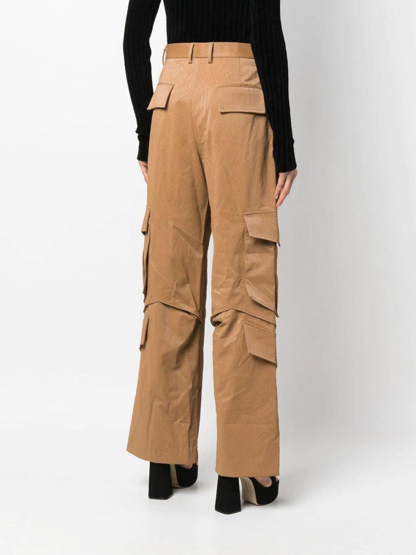 Brown Multi-pocket Cargo Trousers 4