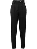 Black High-waist Skinny-cut Trousers 1