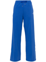 Royal Blue logo-embroidered straight trousers 1