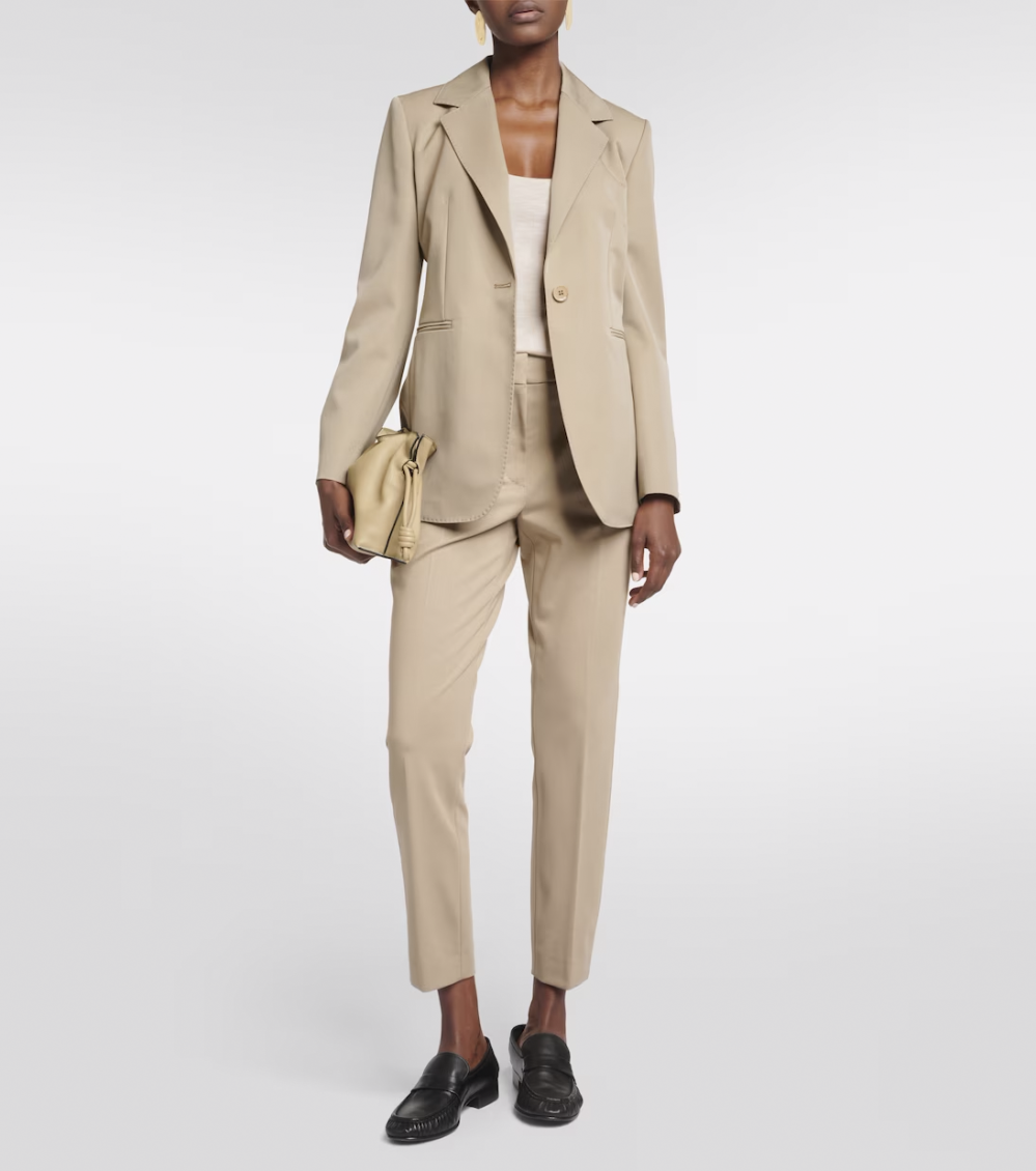 Beige Pegno jersey trousers 2