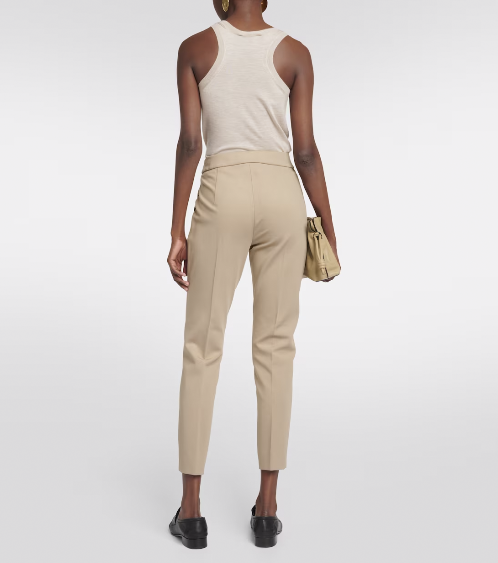 Beige Pegno jersey trousers 3