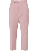 Light Pink pressed-creased wool trousers 1
