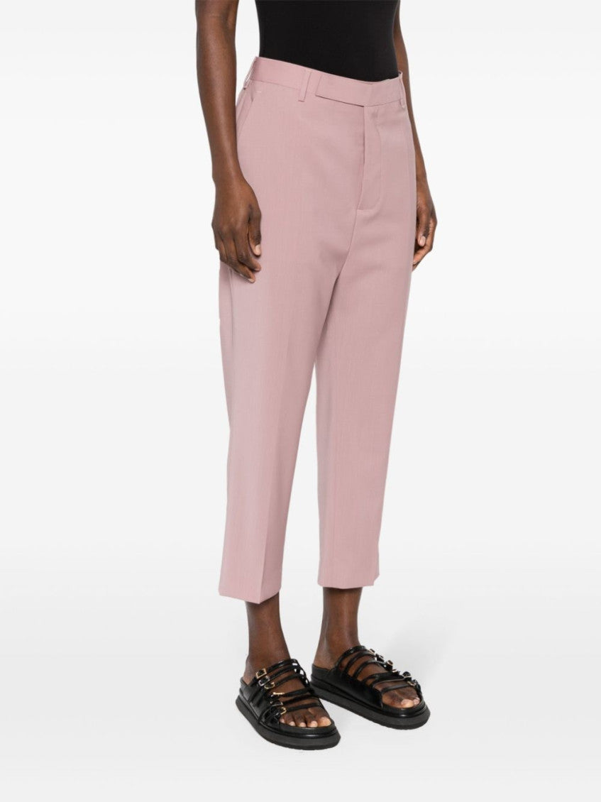 Light Pink pressed-creased wool trousers 3