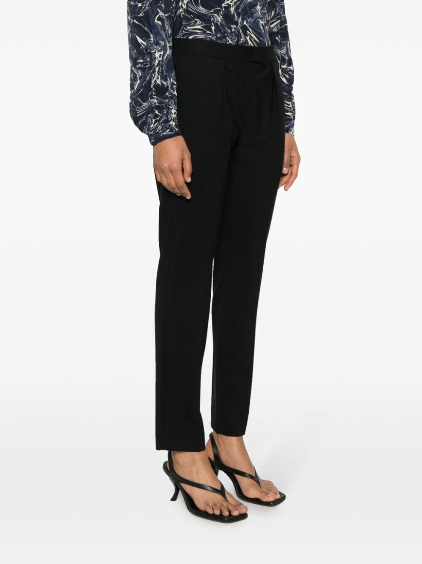 Black Nolena slim-cut trousers 3