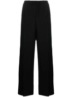 Black high-waist wide-leg trousers 1