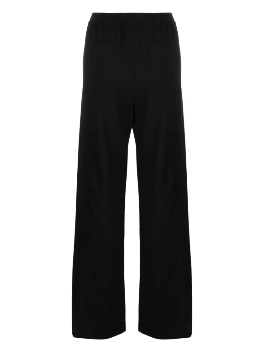 Black high-waist wide-leg trousers 2