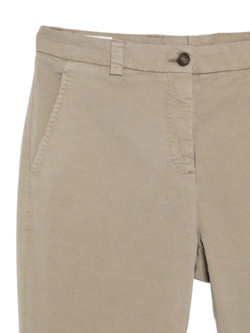 Green Straight Leg Cotton Trouser 3