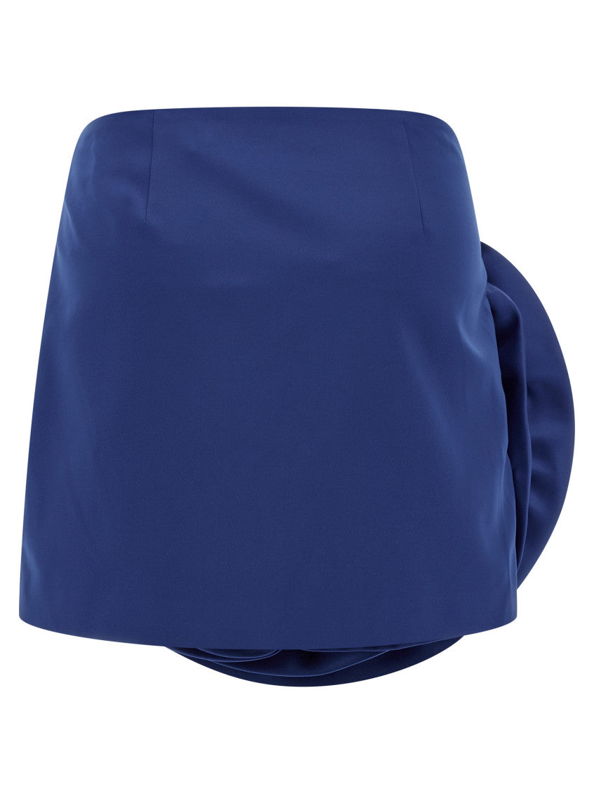 Blue Maxi Flower Skirt 2