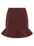 Maroon Flounced Skirt 1