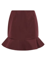 Maroon Flounced Skirt 1