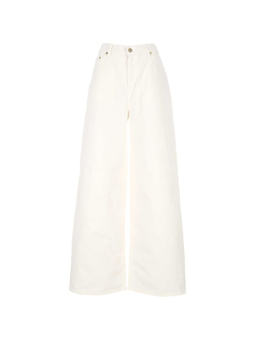 White Wide Leg Jeans 1