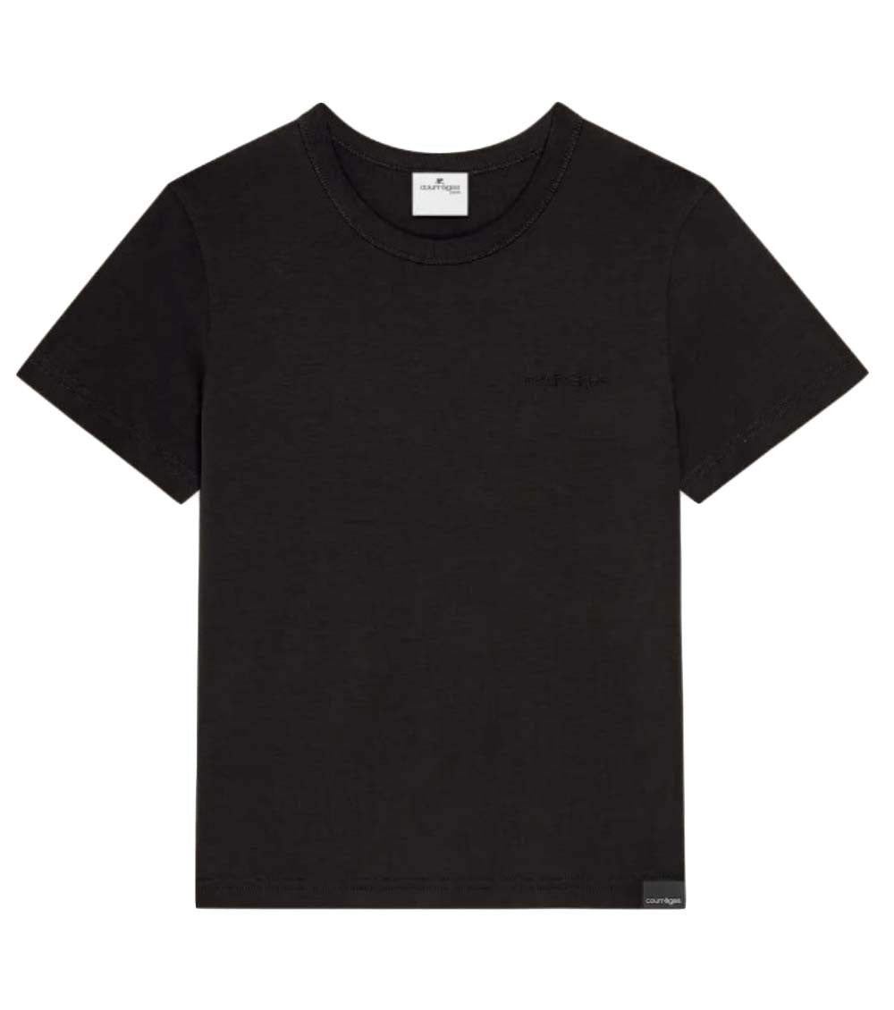 Black Crew Neck Logo T-Shirt 1