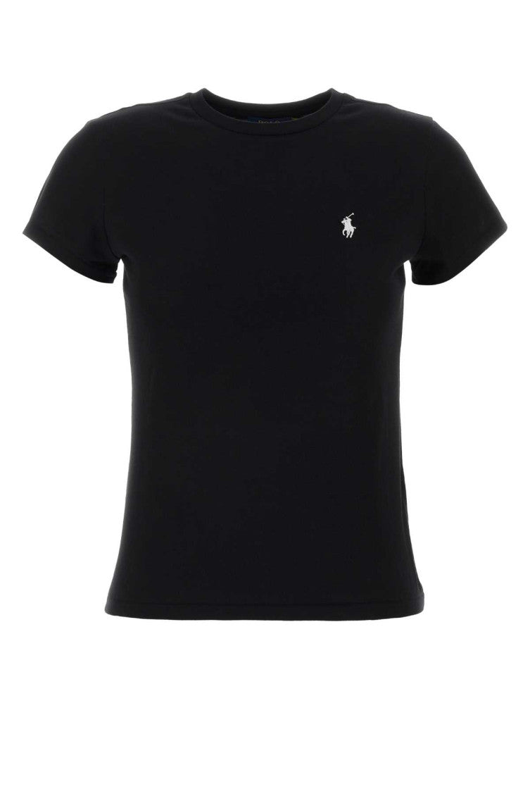 Black Crew Neck Logo T-Shirt 1