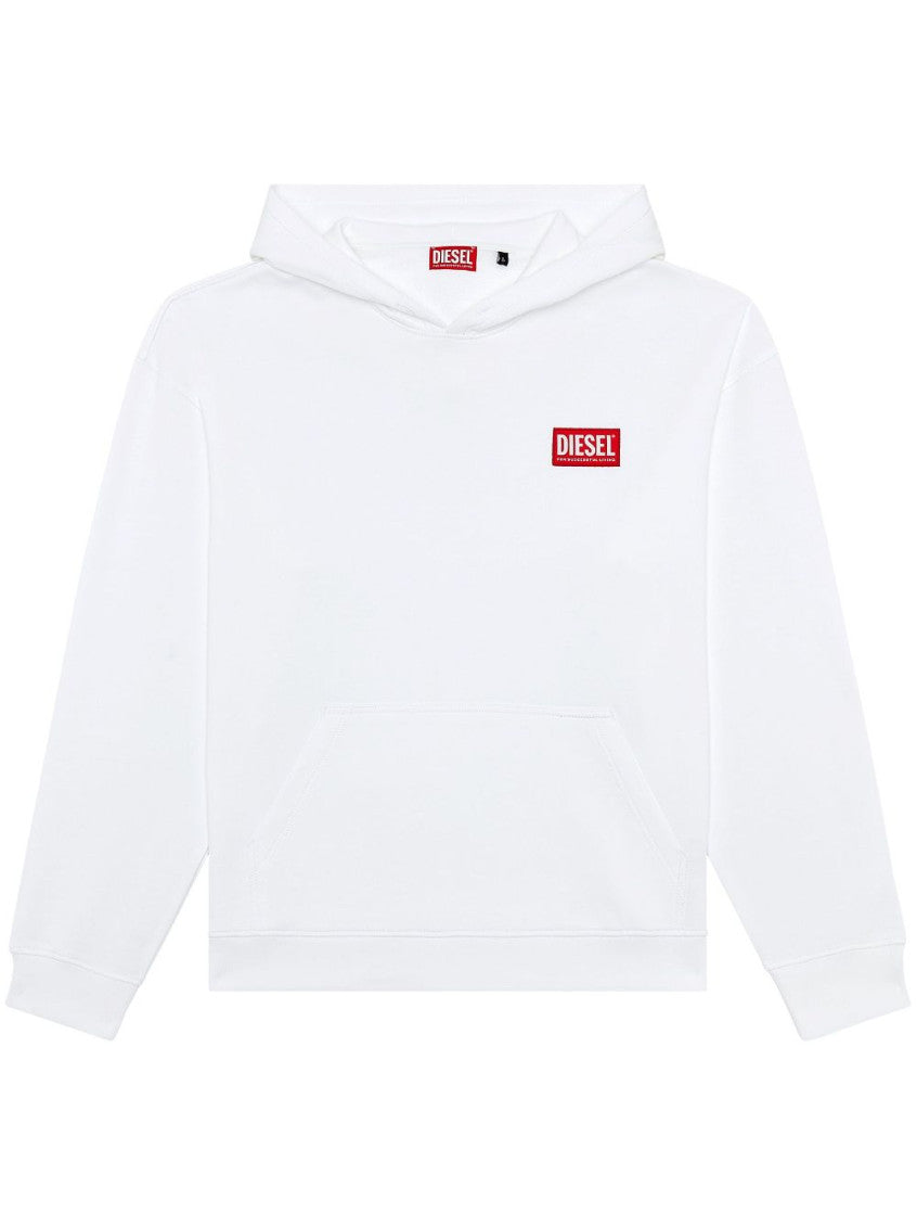 White Patch Oversized Hoodie 1
