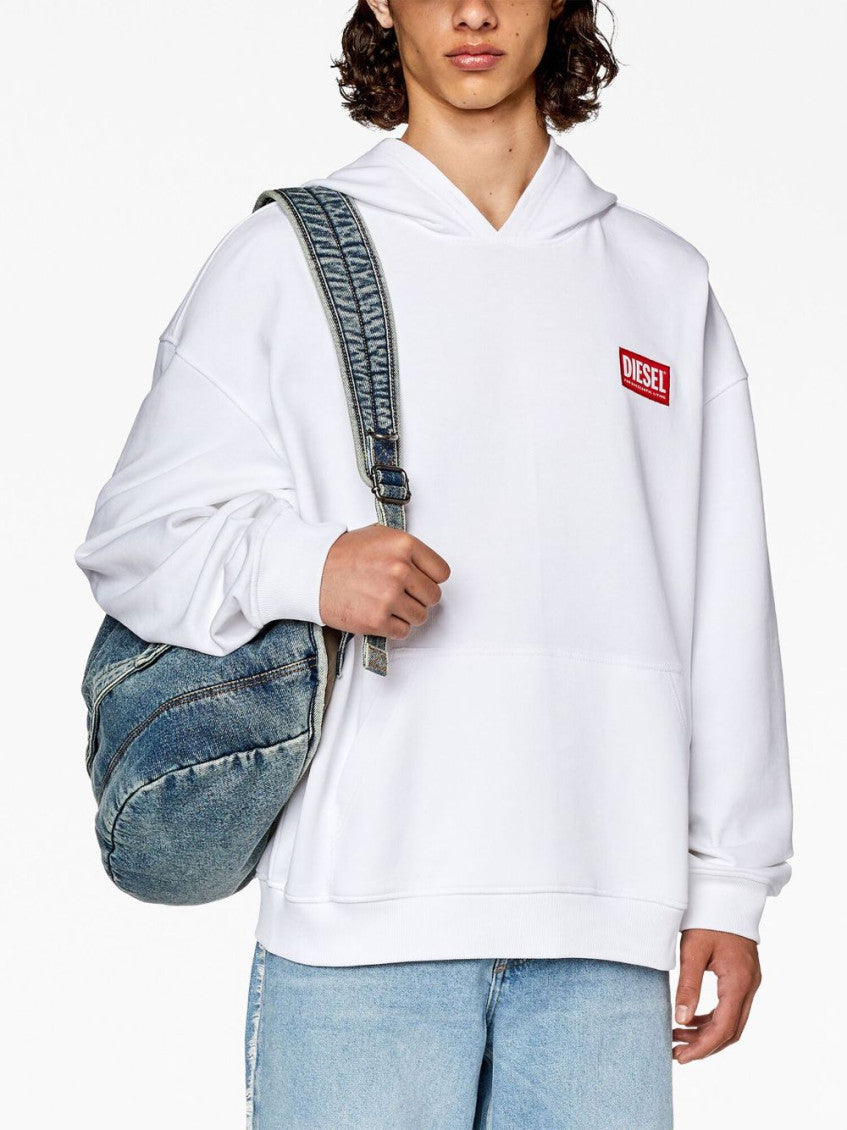 White Patch Oversized Hoodie 2