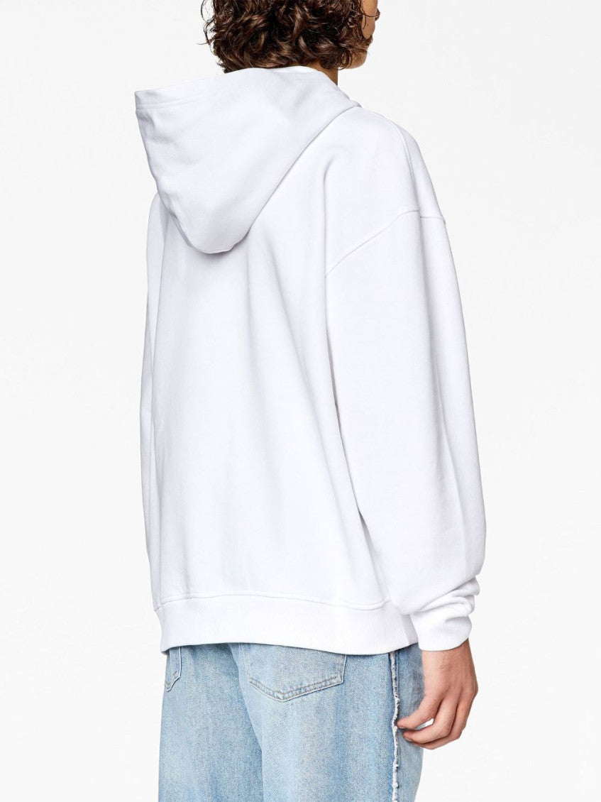 White Patch Oversized Hoodie 4