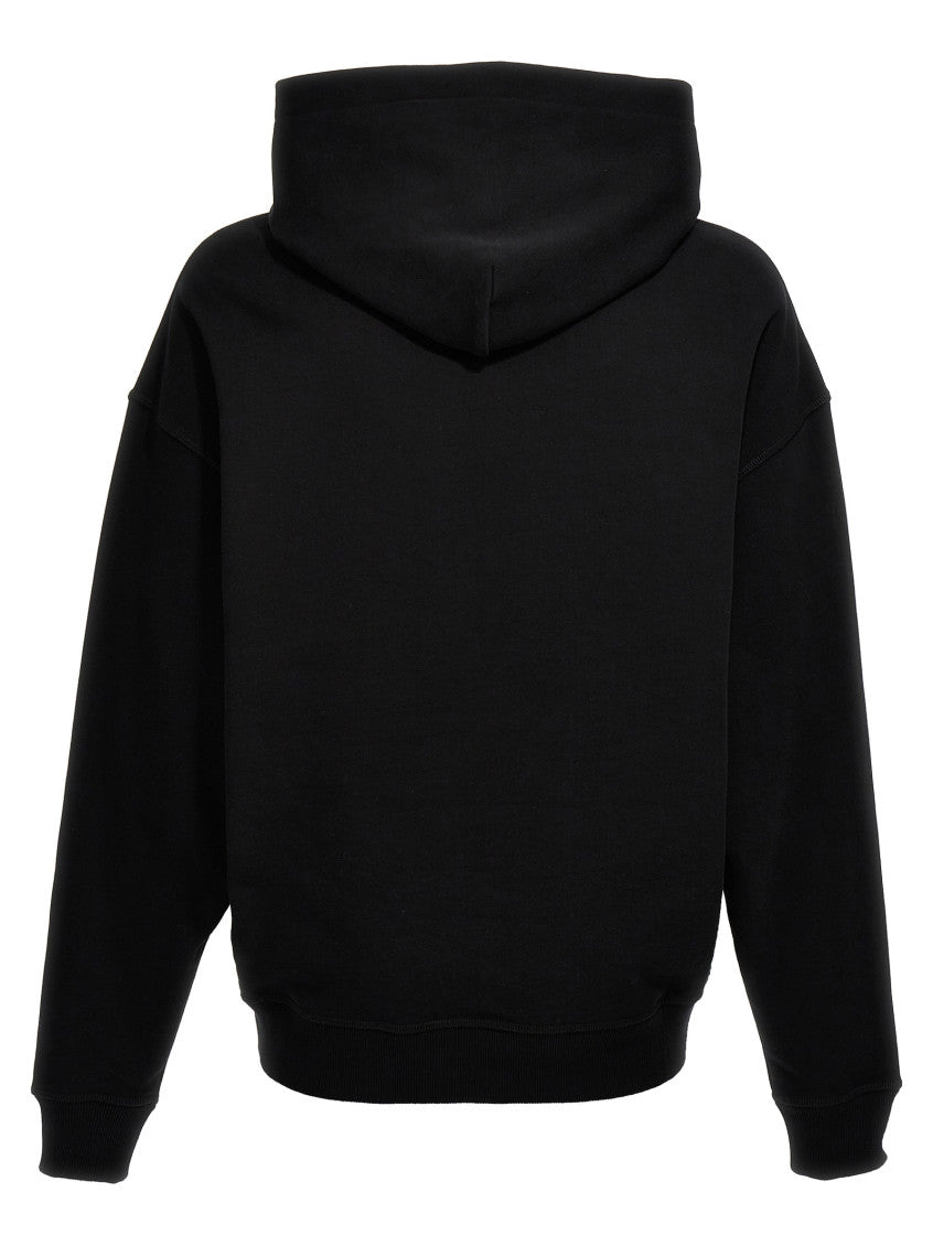 Black Logo Print Hoodie 2