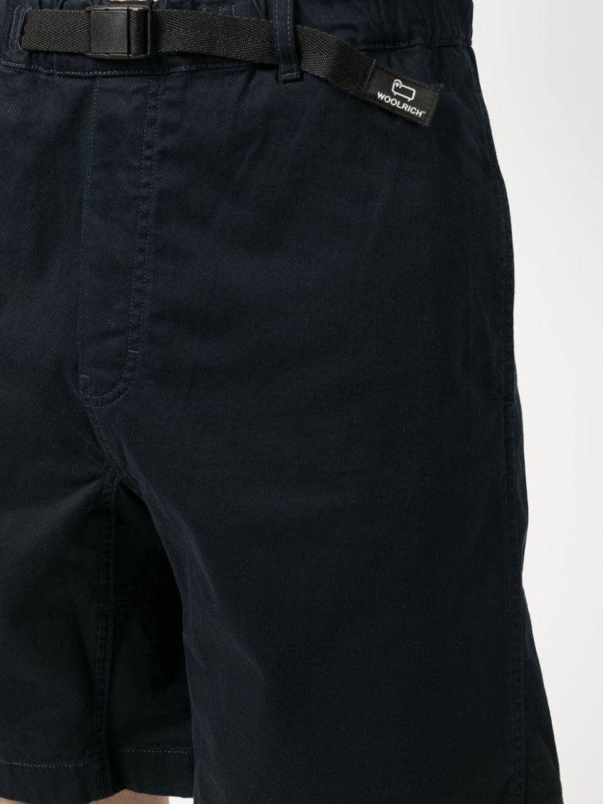Navy Blue Waist-strap Shorts 4