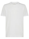 White Crewneck Cotton T-shirt 1