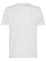 White Crewneck Cotton T-shirt 1