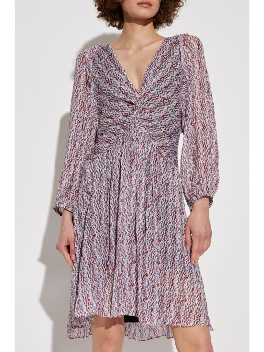 Pink Graphic Print Dress 2