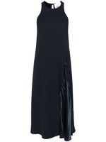 Navy Blue Sleeveless Midi Dress 1