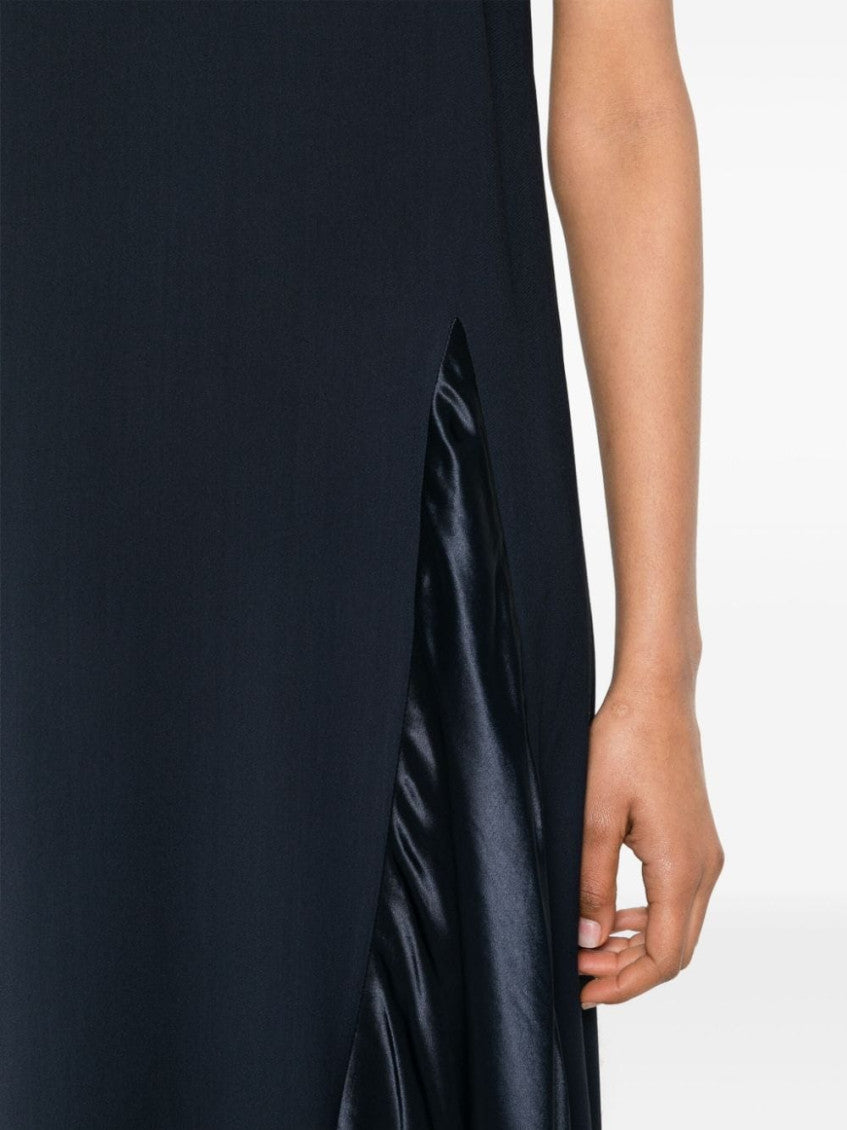Navy Blue Sleeveless Midi Dress 5