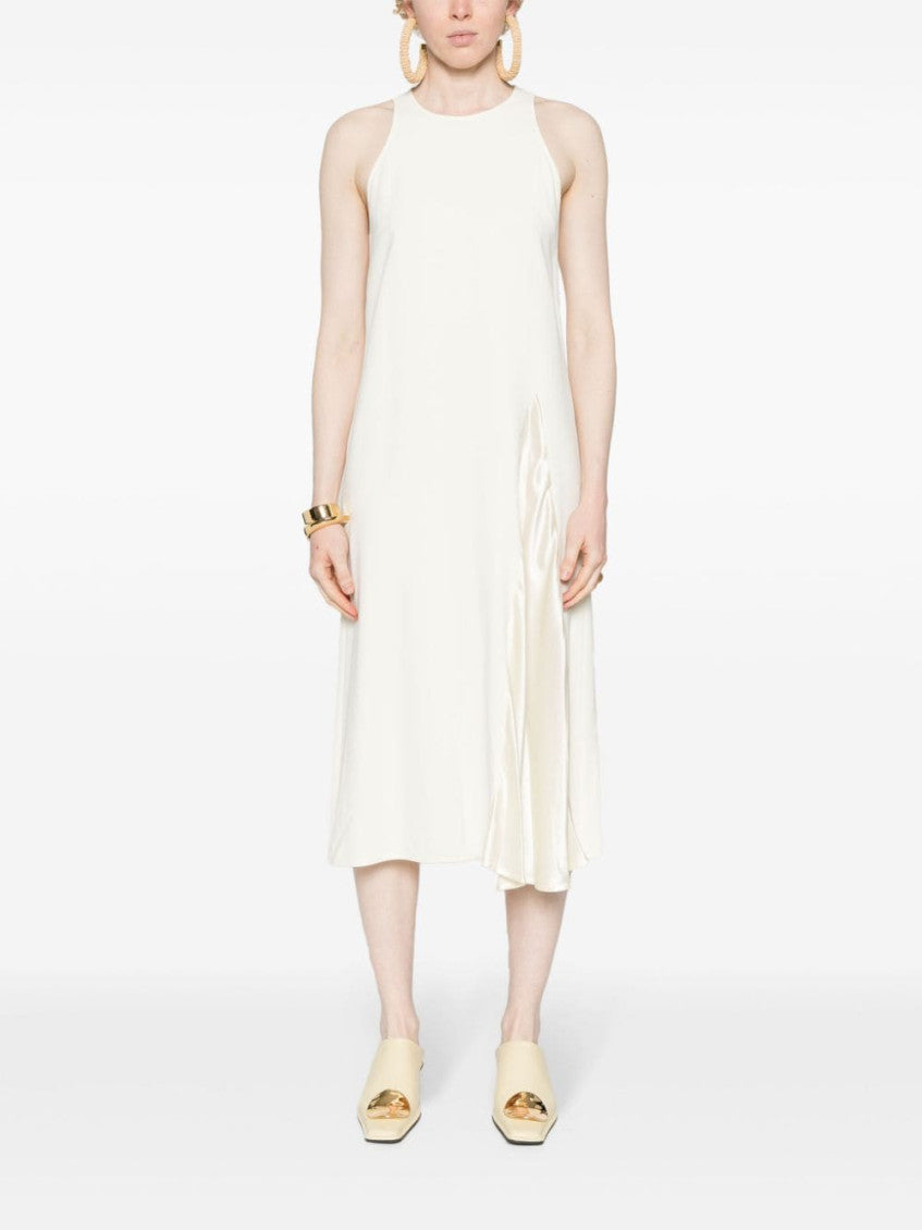 White Sleeveless Midi Dress 2