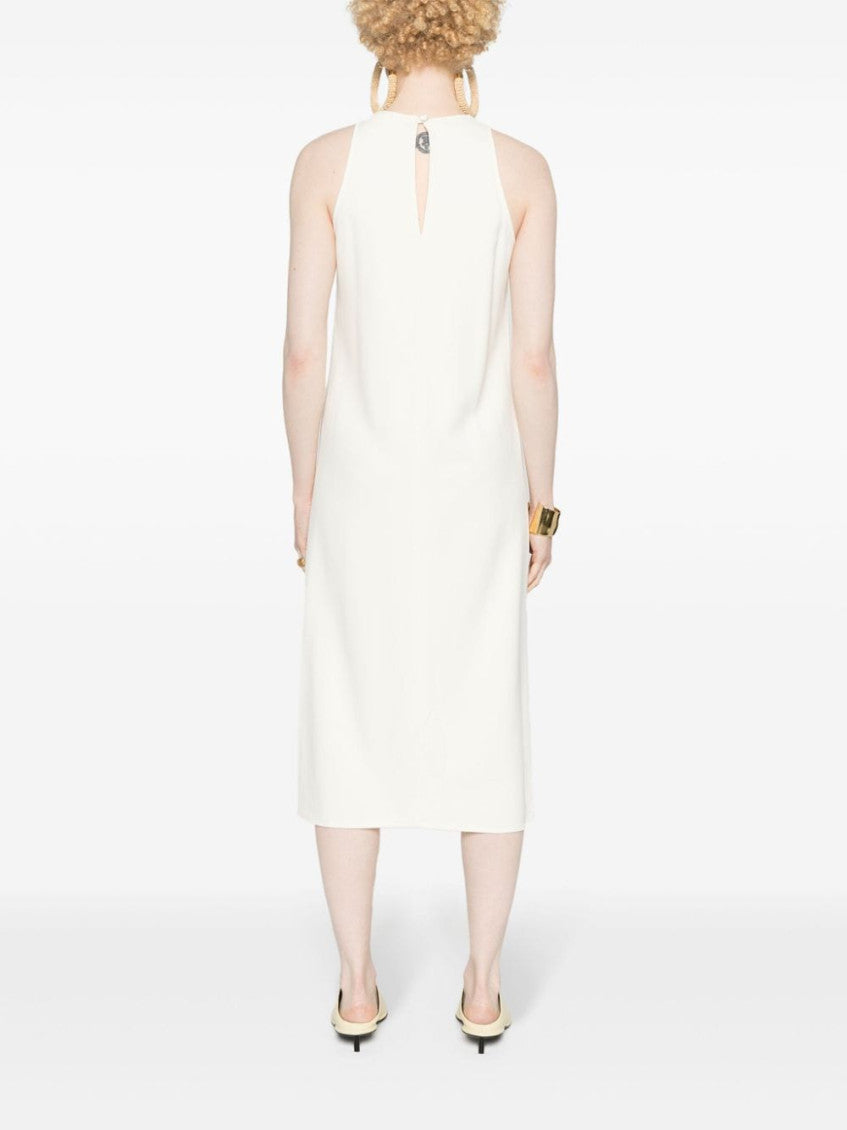 White Sleeveless Midi Dress 5